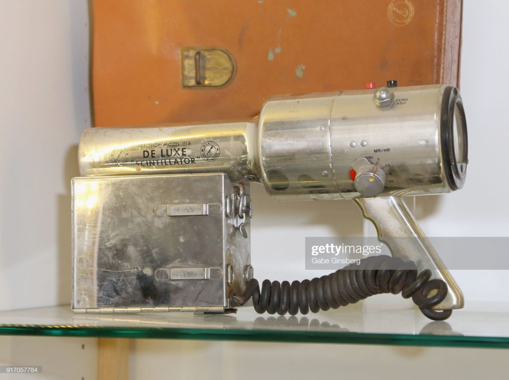 Precision Radiation Model 111B Deluxe Scintillator, part of memorabilia auction of Debbie Reynolds and Carrie Fisher, McManus Auctions, Las Vegas, Nevada, Sunday, 11 February 2018. (Photographer Gabe Ginsberg / Getty Images Entertainment via Getty Images.)