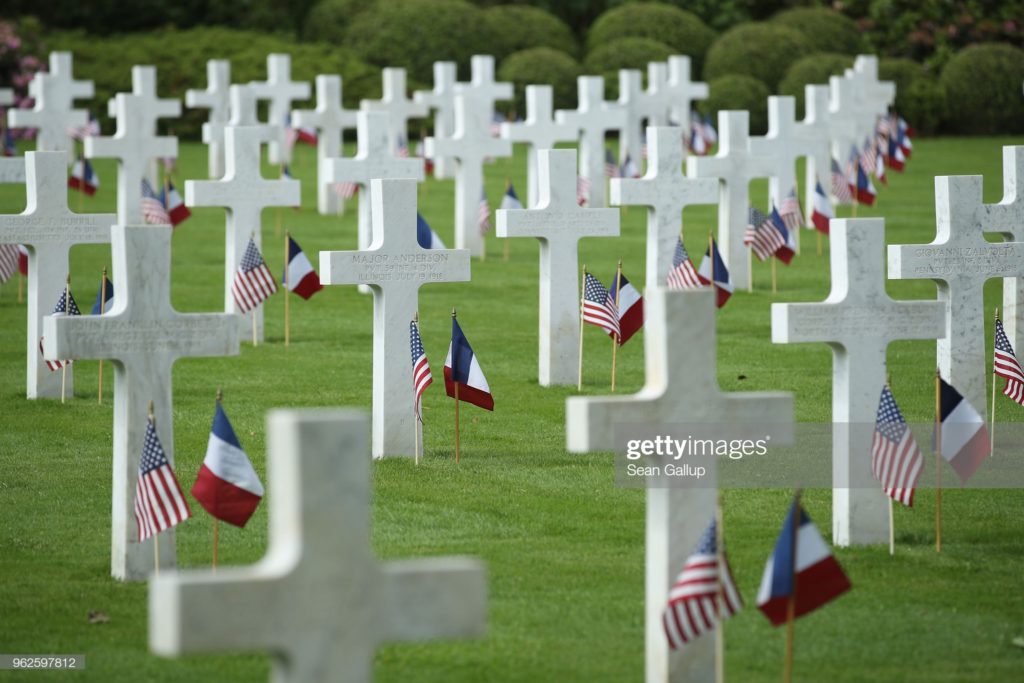 Aisne-Marne American Cemetery, Château-Thierry, France, Thursday, 26 May 2018. (Photographer Sean Gallup / Getty Images News via Getty Images.)