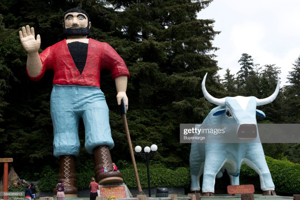 Paul Bunyan and Babe the Blue Ox, California Trees of Mystery, Klamath, California, Tuesday, 12 July 2012. (Photographer Carol M. Highsmith / Buyenlarge via Getty Images.)